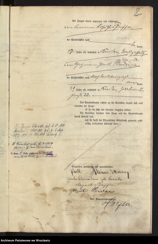 image.from.unit.number "Heiraths-Haupt-Register Breslau II 1907 Band 5"