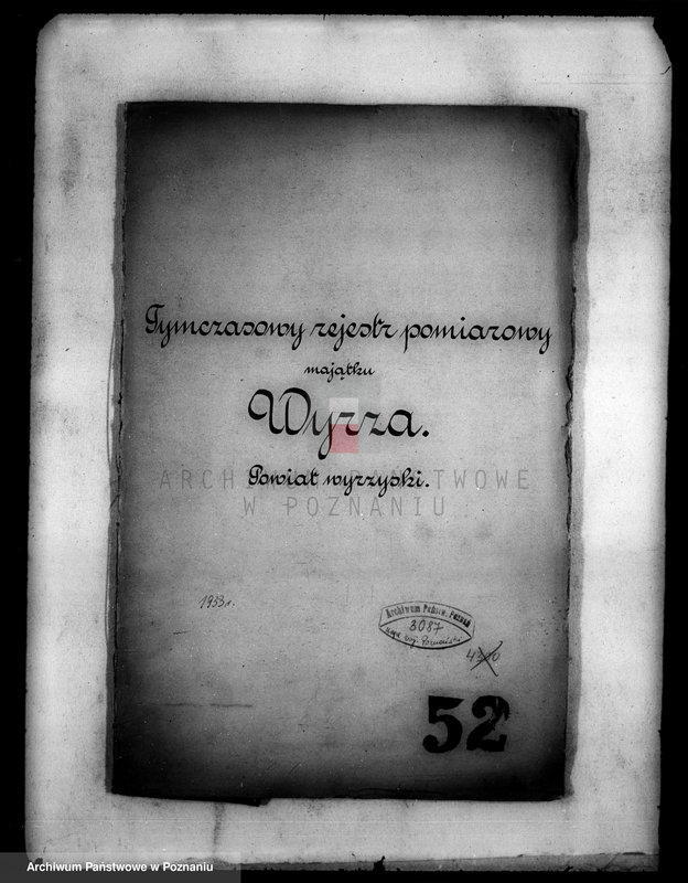 Obraz 4 z jednostki "Tymczasowy rejestr pomiarowy majątku Wyrza powiatu wyrzyskiego"