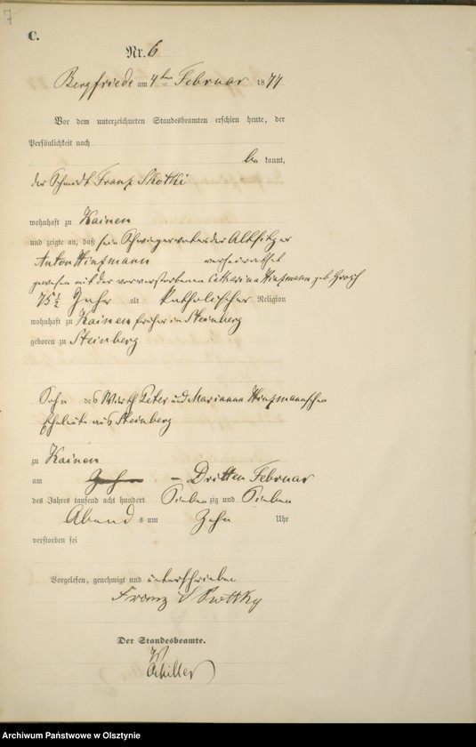 image.from.unit.number "Sterbe-Haupt-Register Nr 1 - 71"