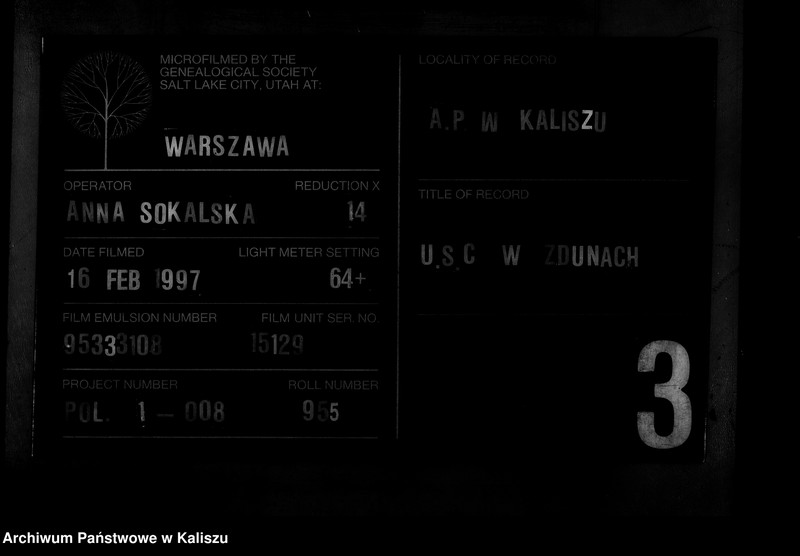 Obraz 1 z jednostki "[Księga zgonów]"
