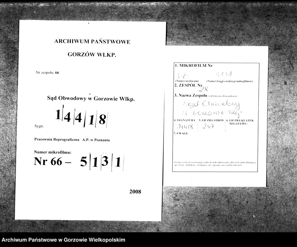 image.from.unit.number "Duplikate der Kirchenbücher von der Parochie Friedrichstadt (przedmieście Gorzowa Wielkopolskiego), Giesen (Jeże), Wepritz (Wieprzyce)"