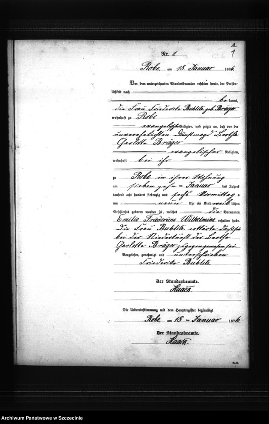 Obraz 4 z jednostki "Geburts-Register (Neben-Register)"