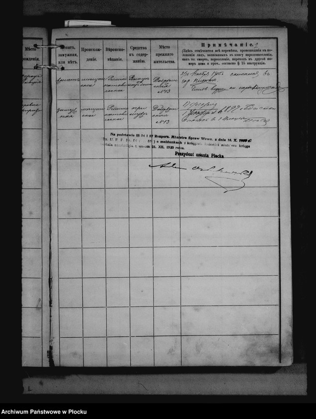 Obraz 6 z jednostki "[Księga zamknięta ludności stałej miasta Płocka - ul. Dobrzyńska nr 13]"