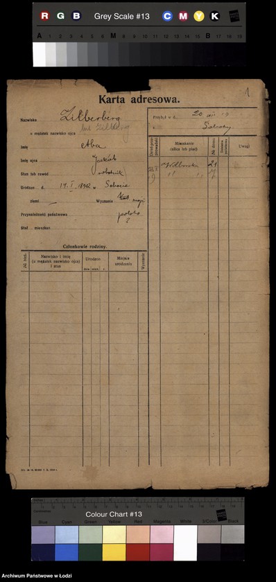 image.from.unit.number "[Spis ludności Łodzi] Zilberberg"