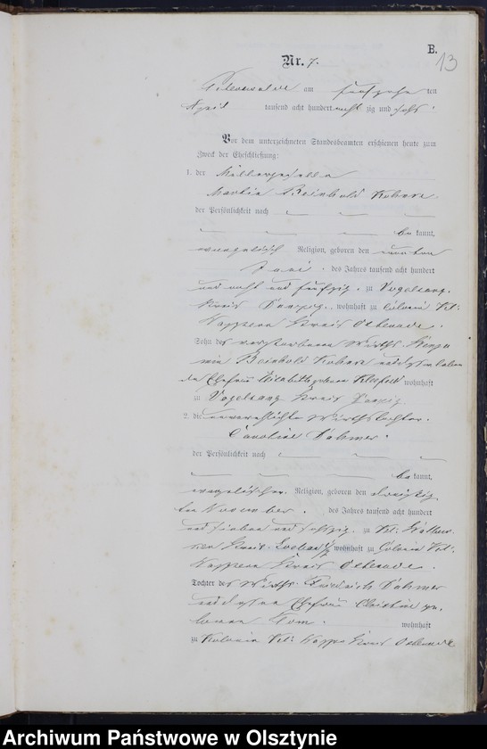 image.from.unit.number "Heiraths-Haupt-Register Nr 1 - 42"