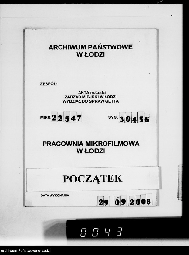 Obraz 1 z jednostki "Ritter et Co.Rechnungen [za dostawy towarów dla Getta]"