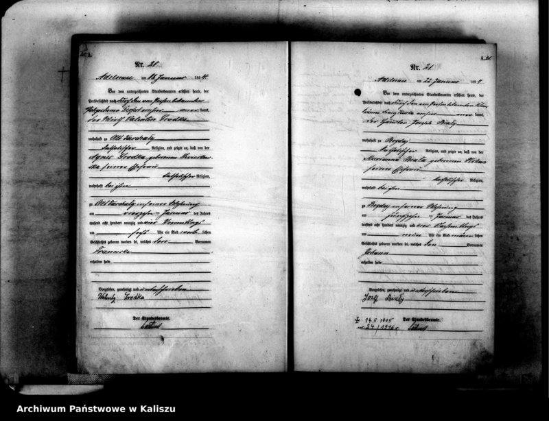 Obraz 14 z jednostki "[Księga urodzeń]"