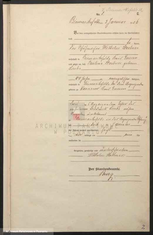 Obraz 9 z jednostki "Sterbe-Hauptregister"