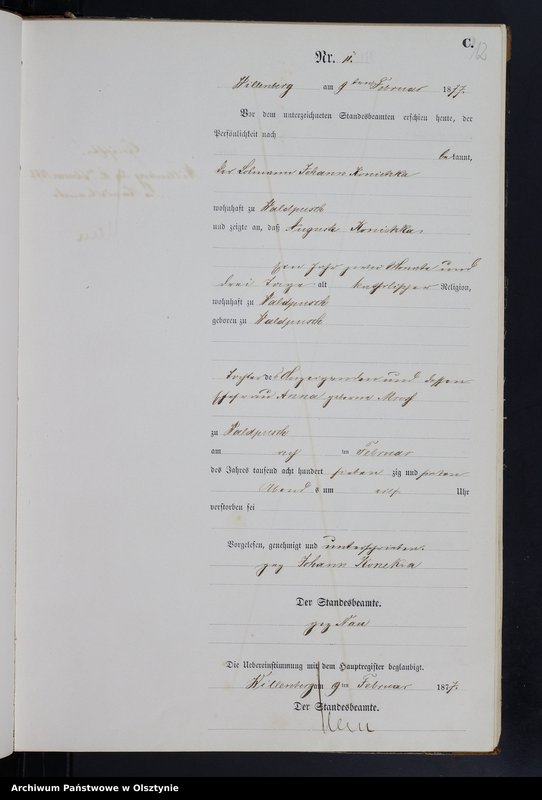 image.from.unit.number "Sterbe-Haupt-Register Nr 1 - 110"