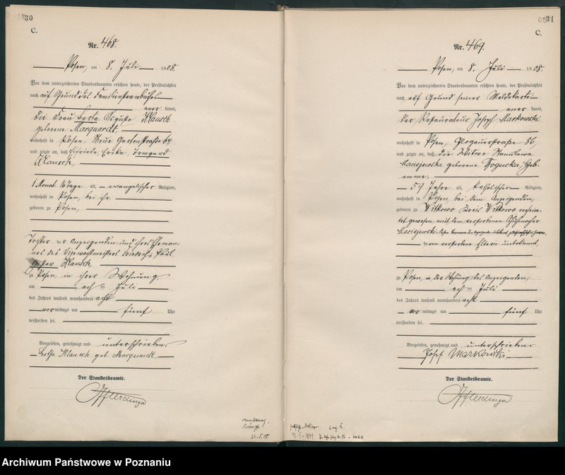 Obraz 18 z jednostki "Księga miejscowa zgonów tom II [Rejestr główny zgonów]"