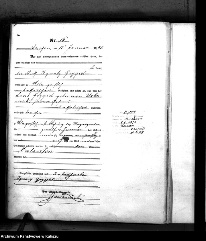 Obraz 19 z jednostki "[Księga urodzeń]"