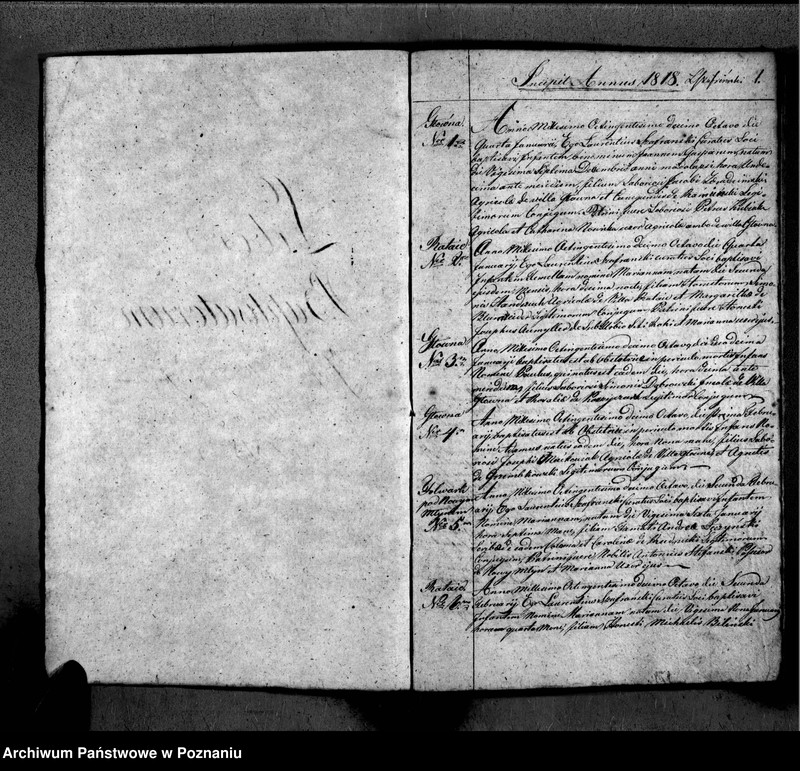 Obraz 4 z jednostki "Duplikat libri baptisatorum, copulatorum, mortuorum"