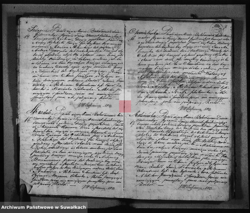 image.from.unit.number "Księga Duplikat zawierająca w sobie Akta Urodzonych, Zaślubionych i Zmarłych z roku 1863 w parafii Bakałarzew"