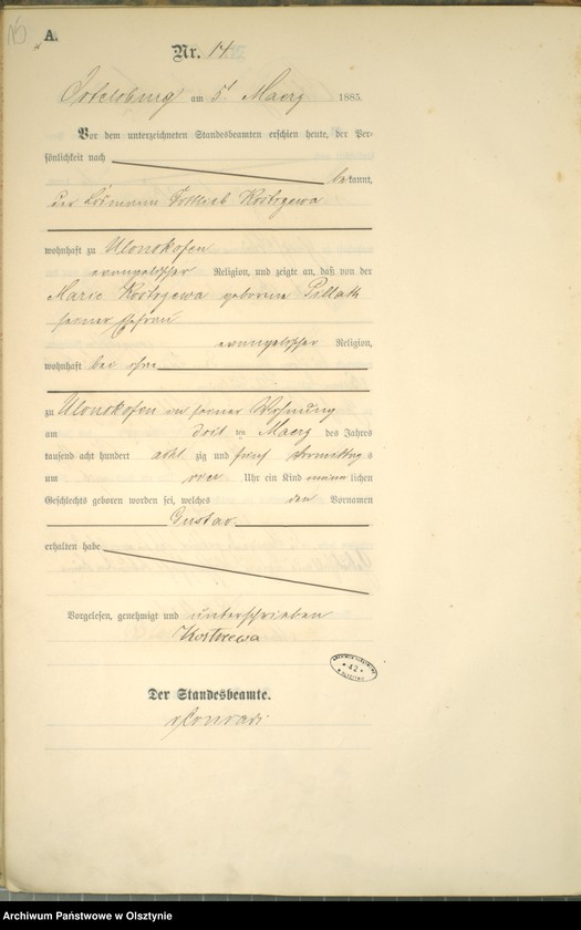 image.from.unit.number "Geburts-Haupt-Register Nr 1 - 94"