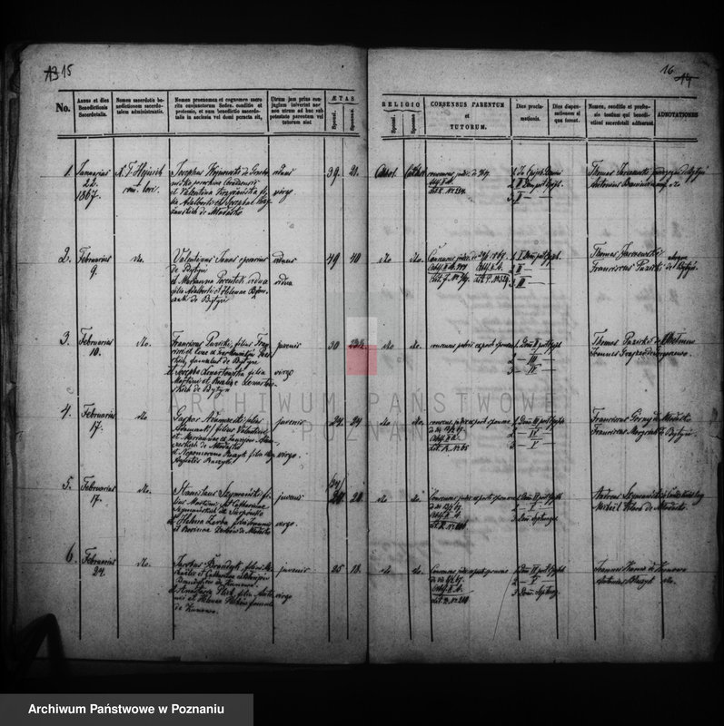Obraz 13 z jednostki "Liber baptisatorum, copulatorum, mortuorum"