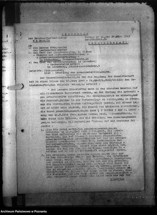 Obraz 11 z jednostki "Vereinfachung der Reichsbauverwaltung. Bewerbungen von Grundstücken"