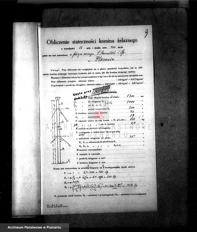 Obraz 14 z jednostki "Pleszewska Fabryka Maszyn S. Samulski i Spółka Pleszew nr fabr. kotła 12826 nr woj. kotła 4986"