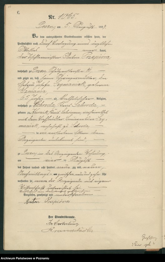 Obraz 13 z jednostki "Księga zgonów t. III"