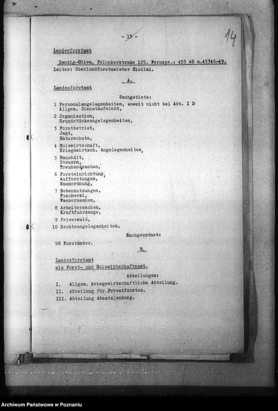 Obraz 18 z jednostki "Geschäftsverteilungsplan der Behörde des Reichsstatthalters in Danzig- Westpreussen"