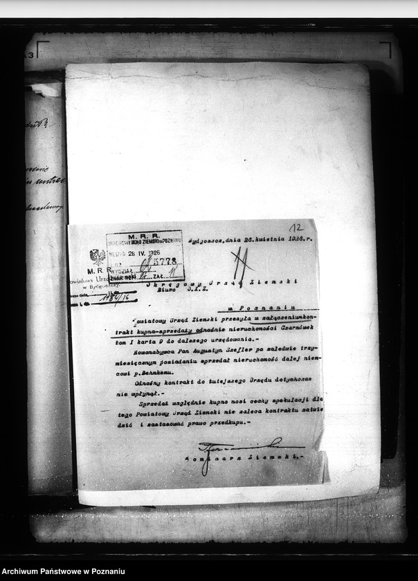 Obraz 16 z jednostki "Prawo przedkupu do majętności Czarnówka powiat bydgoski"