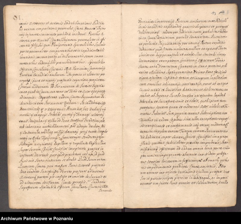 Obraz 13 z jednostki "Acta consularia civitatis SRMtis Posnaniae."