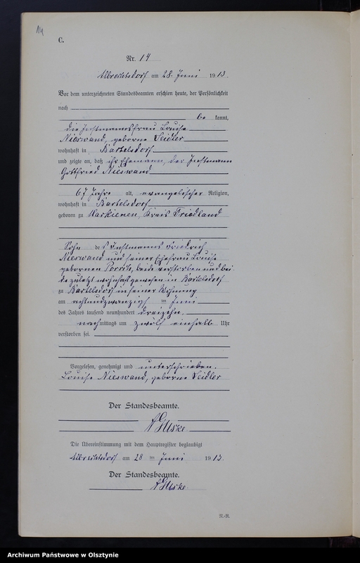 image.from.unit.number "Sterbe-Neben-Register Nr 1 - 25 [ Księga zgonów - wtóropis ]"