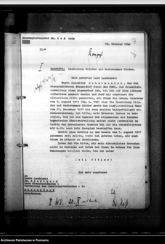 Obraz 11 z jednostki "Beschulung von Kindern in Erziehungsanstalten. Beschulung blinder und taubstummer Kinder."