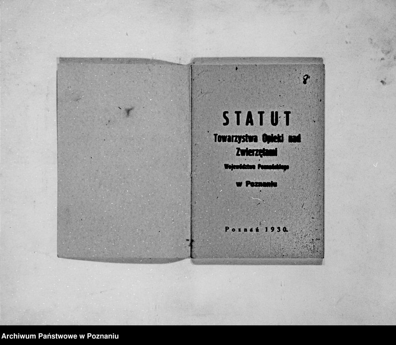 Obraz 11 z jednostki "/Towarzystwo Opieki nad Zwierzętami Województwa Poznańskiego w Poznaniu/"