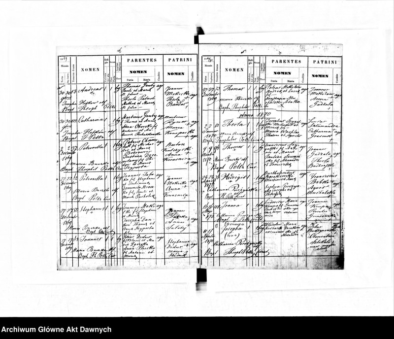 image.from.unit.number "Parafia: Baworów. Dekanat: Tarnopol. Księga metrykalna urodzeń dla wsi Grabowiec."