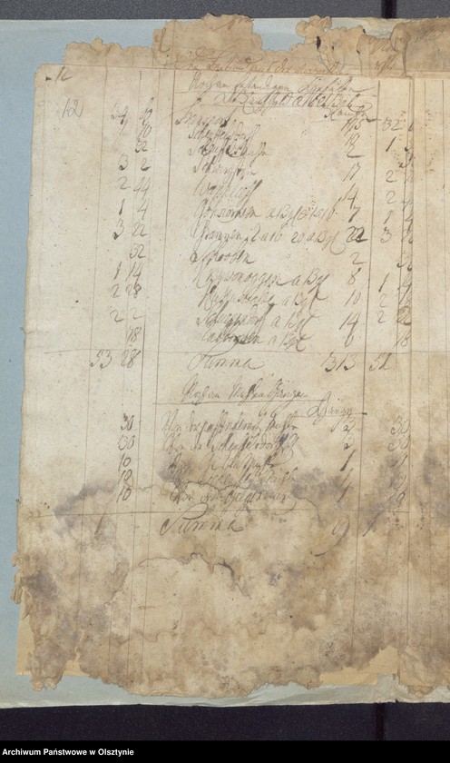 image.from.unit.number "Passenheimsche Stadt Kirchen Rechnung über Einnahme und Ausgabe"