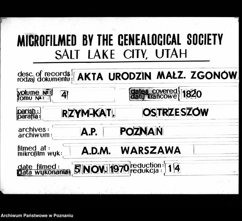 image.from.unit.number "Ekstrakt urodzonych, ślubów i zmarłych"