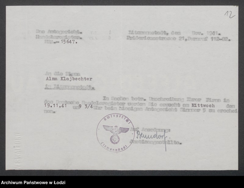 Obraz 14 z jednostki "Alma Kleinbechter - sklep spożywczy"