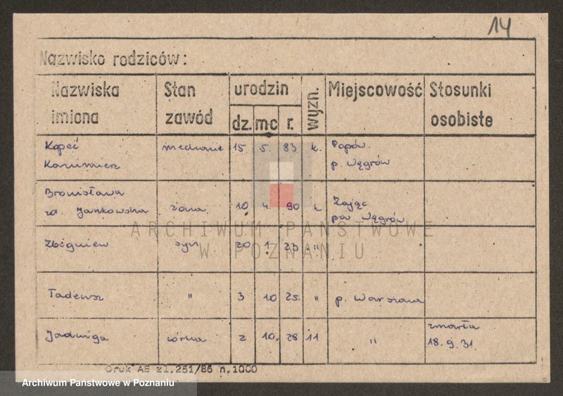 Obraz 14 z jednostki "Kopeć - Kopliński"