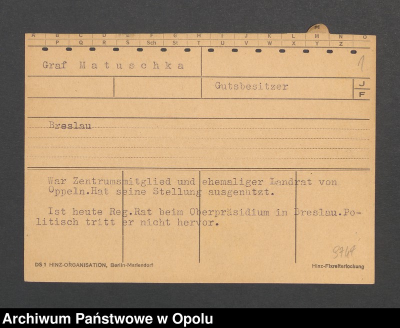 Obraz 3 z jednostki "[Matuschka Graf, Breslau]"