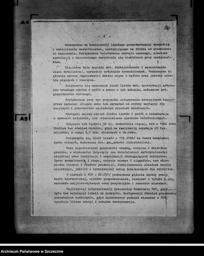 image.from.unit.number "Protokoły posiedzeń Egzekutywy Komitetu Wojewódzkiego Polskiej Zjednoczonej Partii Robotniczej: 14, 22 marca; 5, 12, 18 kwietnia 1984 r."