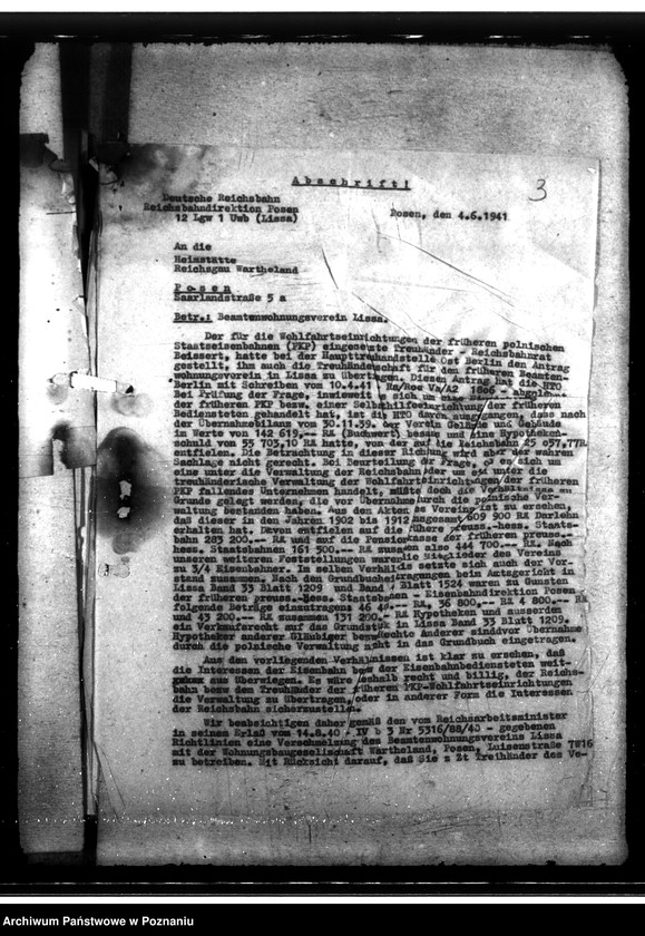 Obraz 7 z jednostki "Beamtenwohnungsverein in Lissa (Leszno)"