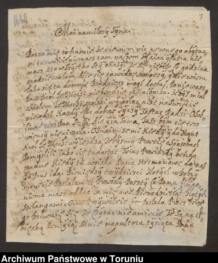 image.from.unit.number "[Władysław Kazimierz Guldenstern. M. in. listy Michała Korybuta Wiśniowieckiego]"