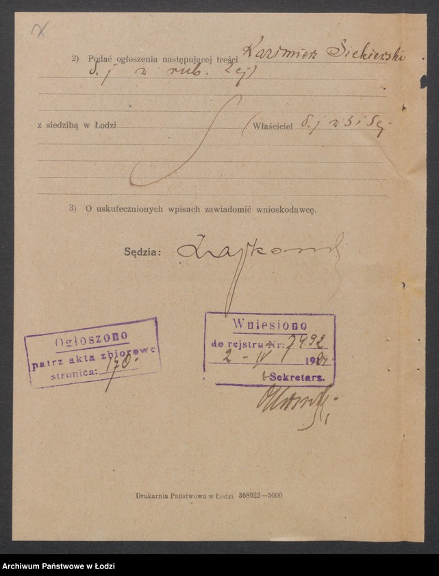 Obraz 9 z jednostki "Kazimierz Wiktor Siekierski- sprzedaż towarów tytoniowych"