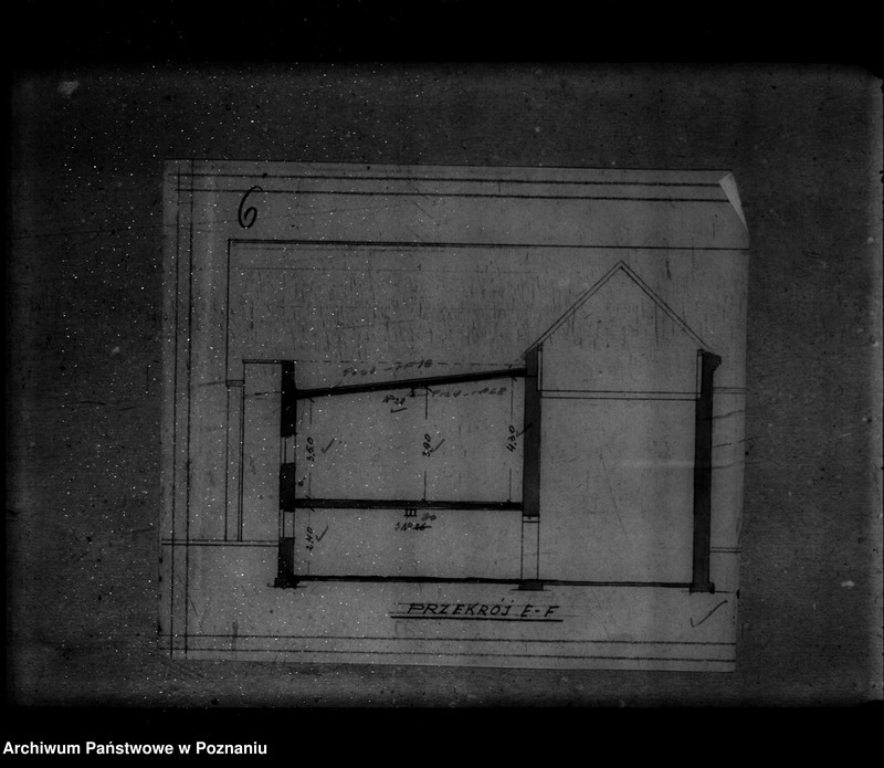 Obraz 12 z jednostki "Rysunek na rozbudowę gorzelni rolniczej w dobrach rycerskich O. Hantelmanna w Rokietnicy powiat poznański"