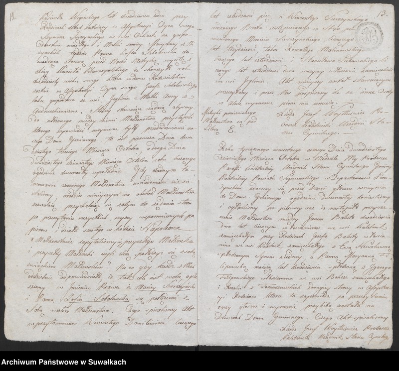 image.from.unit.number "Akta Małżeństwa Gminy Kaletnickiey z Roku 1808"
