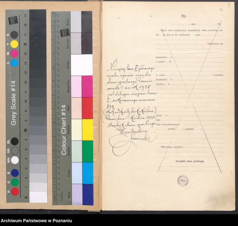 Obraz 3 z jednostki "Księga miejscowa zgonów tom II [Rejestr główny zgonów]"