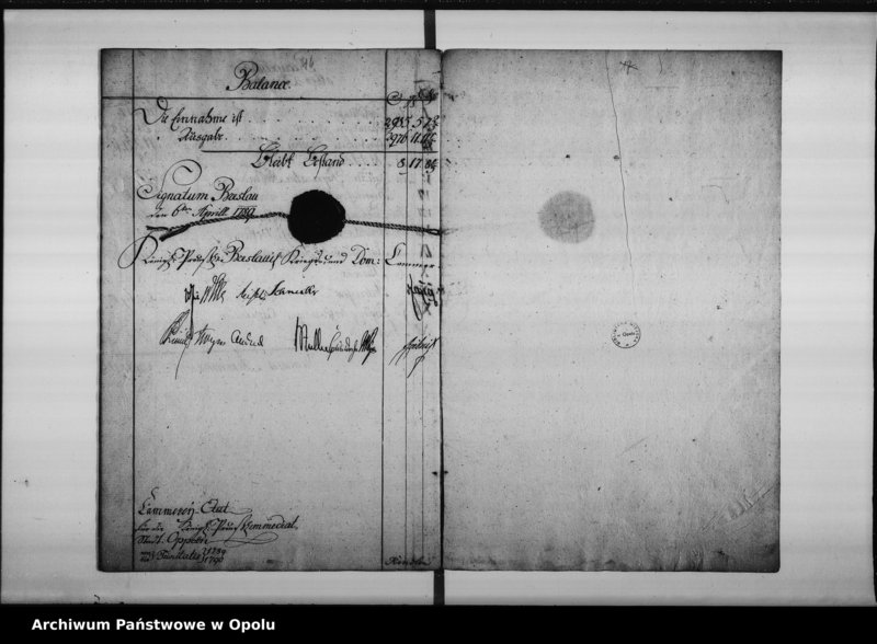 Obraz 13 z jednostki "Cämmerey Etat für die Königl[iche] Preuss[ische] Immediat Stadt Oppeln von Trinitatis 1789 bis Trinitatis 1790"