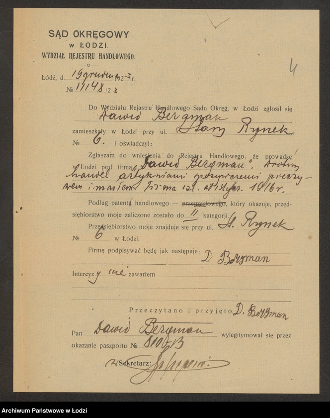 Obraz 6 z jednostki "Dawid Bergman – sklep spożywczy"