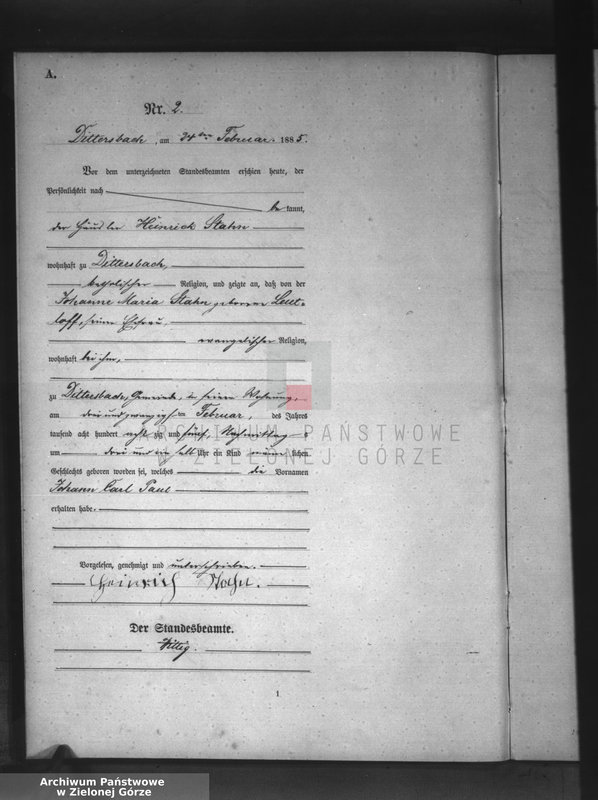 Obraz 5 z jednostki "[Księga aktów urodzeń]"