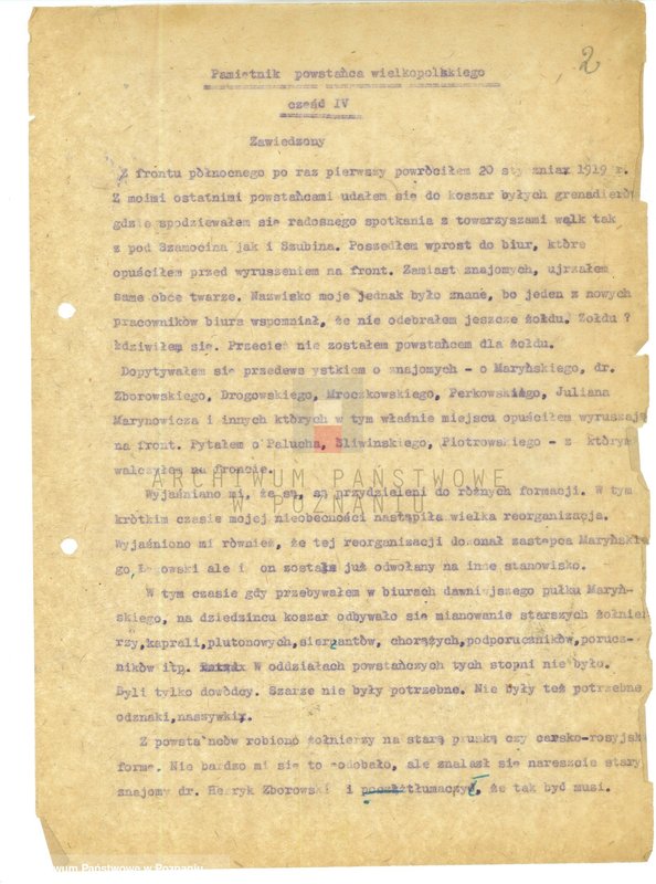 Obraz 9 z jednostki "Nogaj Stanisław: Pamiętnik powstańca wielkopolskiego."