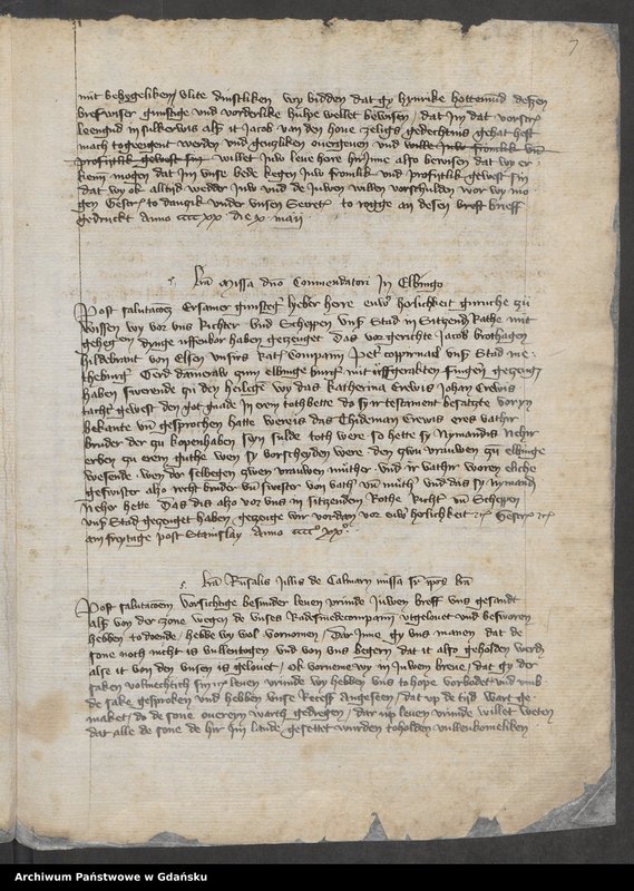 image.from.unit.number "Inceptus et inchoatus est iste Liber in quo continentur copie literarum a Ciuitate Danczik et aliis ciuitatibus huius provincie hinc inde missarum. Anno Domini Millesimo CCCC vicesimo. [Liber missivarum]"