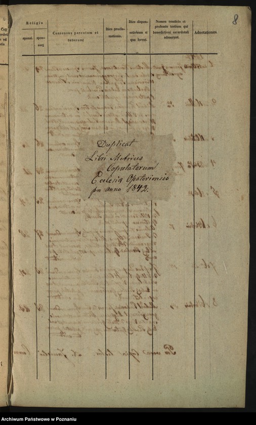 image.from.unit.number "Duplicat libri metrices baptisatorum, copulatorum et mortuorum"