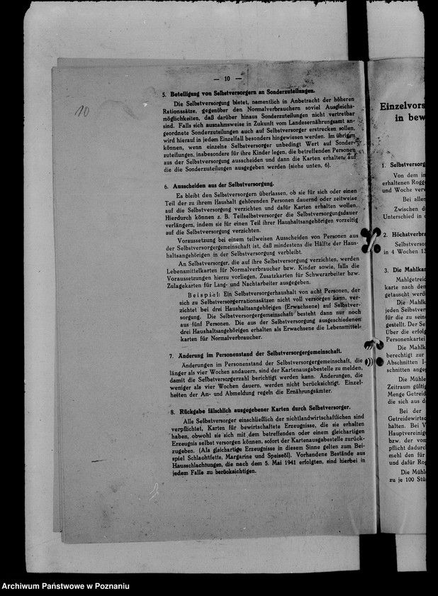 Obraz 14 z jednostki "Okólniki Landesernährungsamt w Poznaniu"
