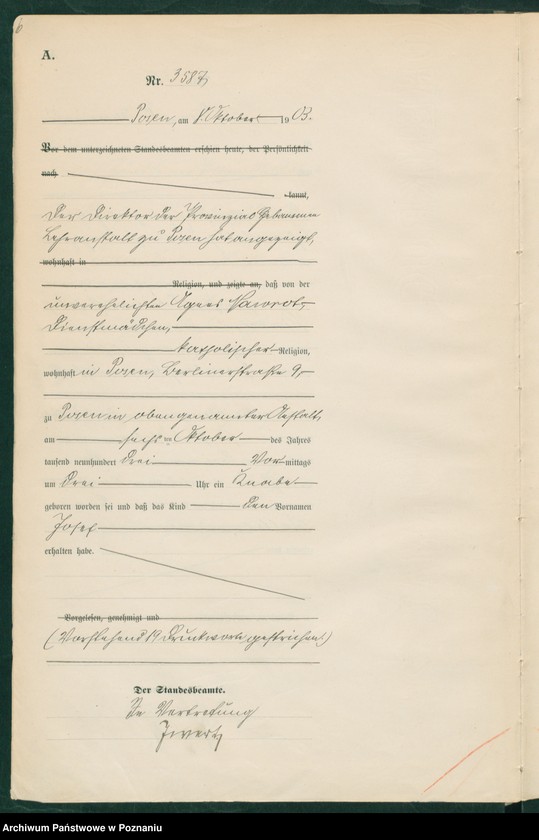 Obraz 7 z jednostki "Księga urodzeń tom VII"