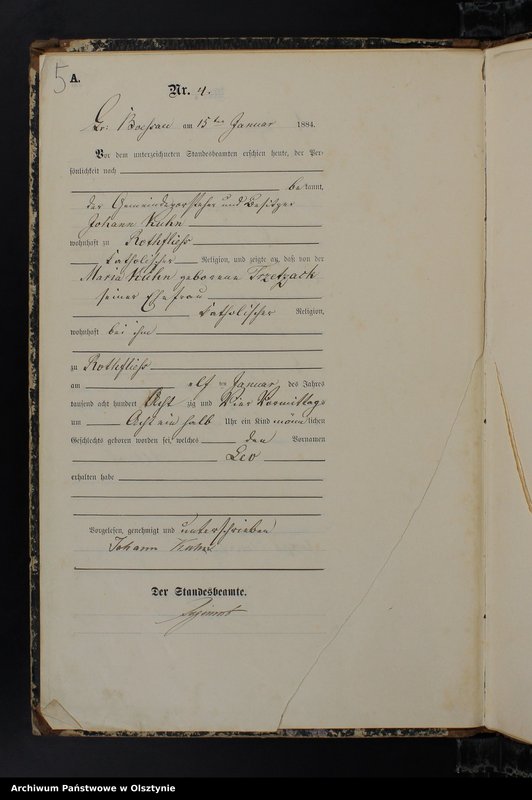 image.from.unit.number "Geburts-Haupt-Register Nr 1 - 127"